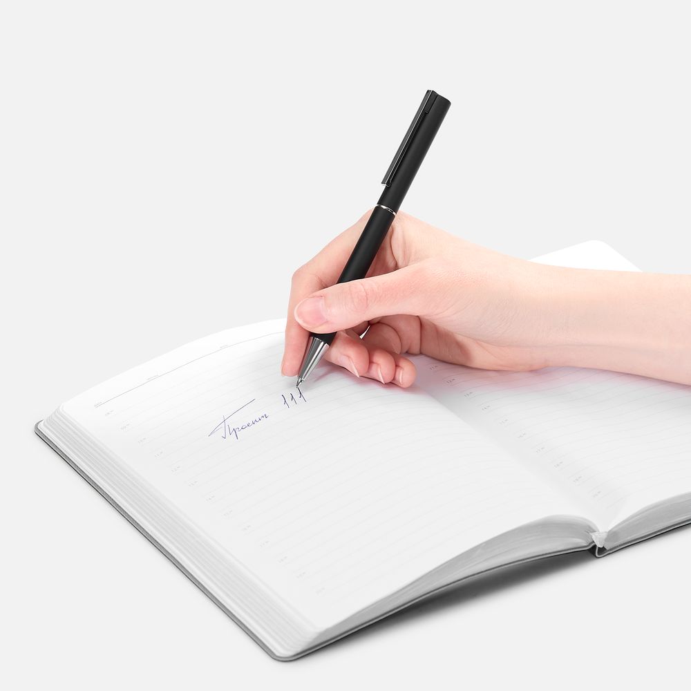 Ручка шариковая Blade Soft Touch, черная — фото 4