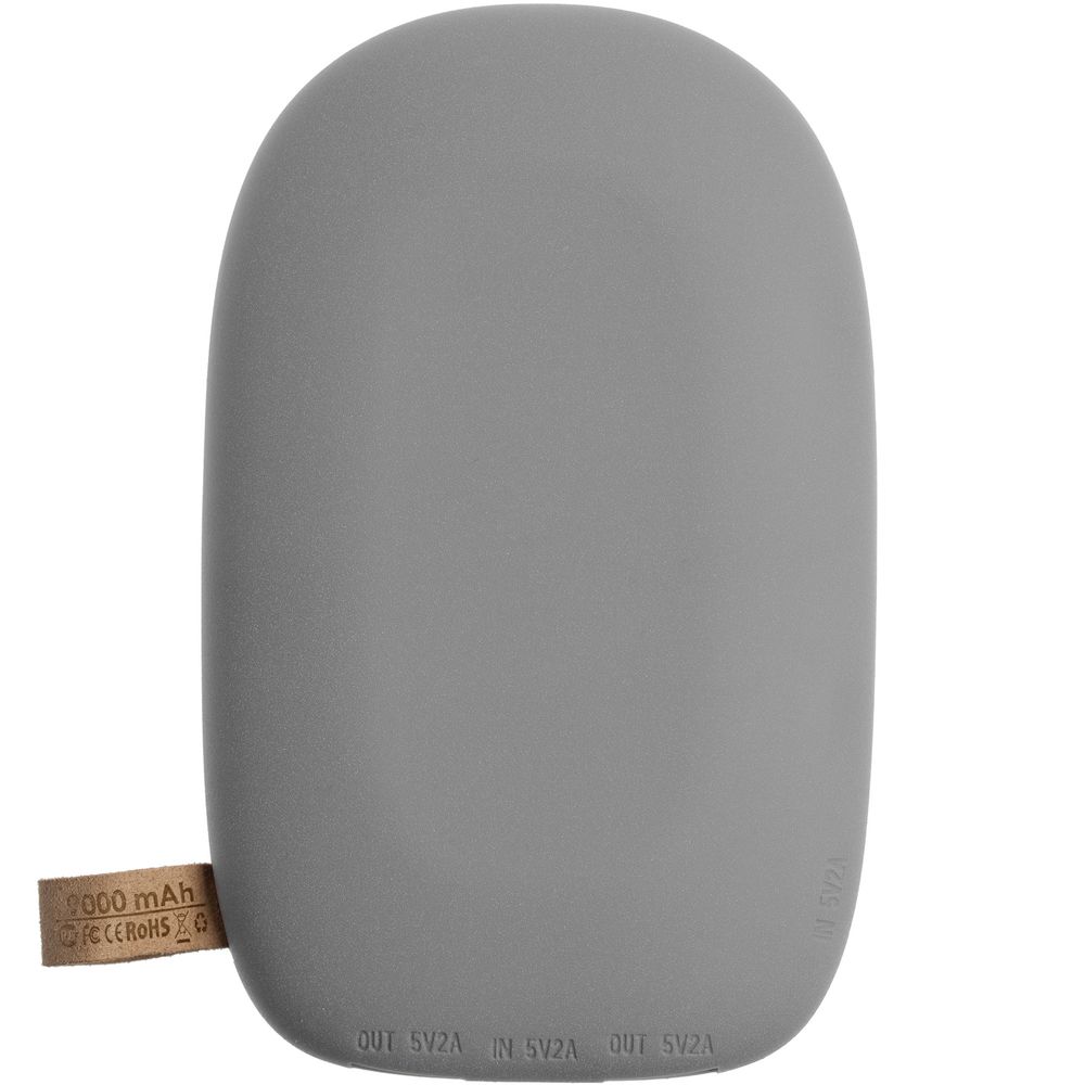 Аккумулятор с беспроводной зарядкой Pebble Wireless 9000 мАч, серый — фото 4