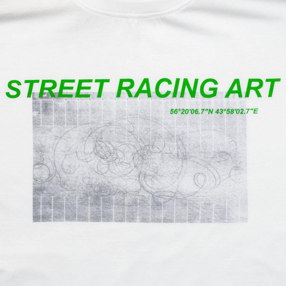 Футболка Street Racing Art, белая — фото 6