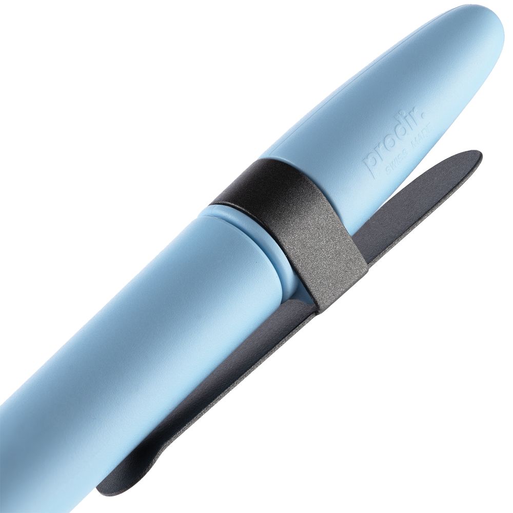 Ручка шариковая Prodir DS5 TSM Metal Clip, голубая с серым — фото 1