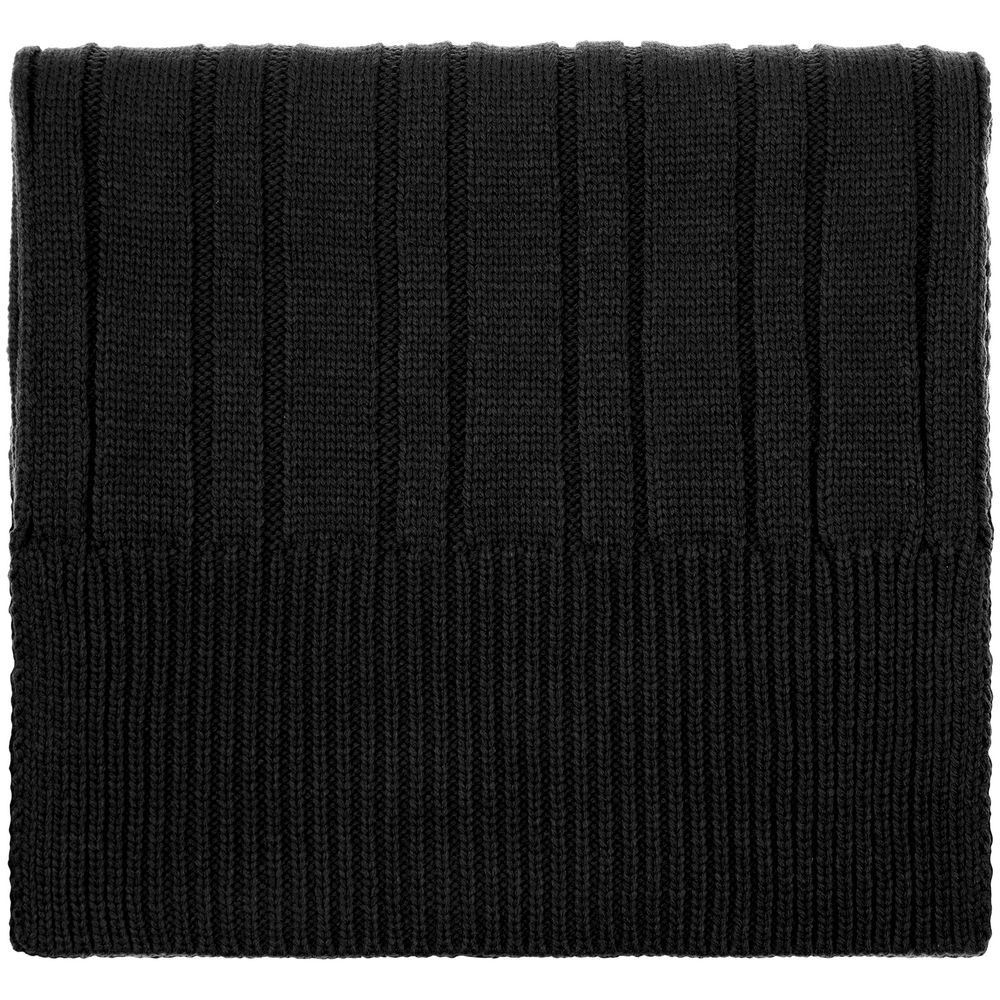 Шарф Knit Beat, черный — фото 2