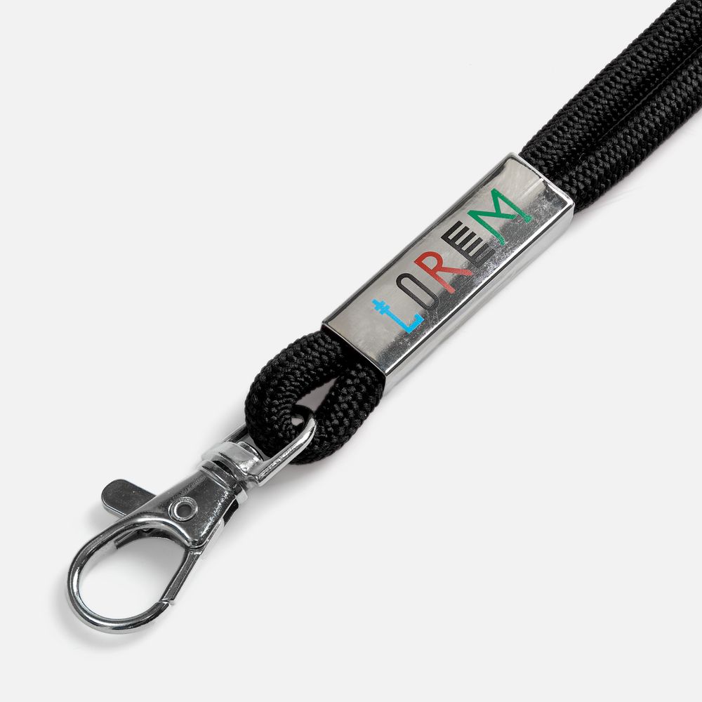 Шнурок для бейджа Tube Metal, белый — фото 11