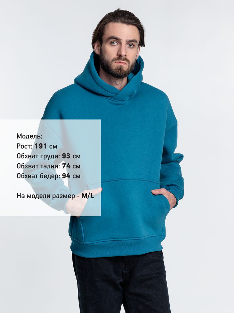 Худи Kulonga Oversize, бирюзовое — фото 10