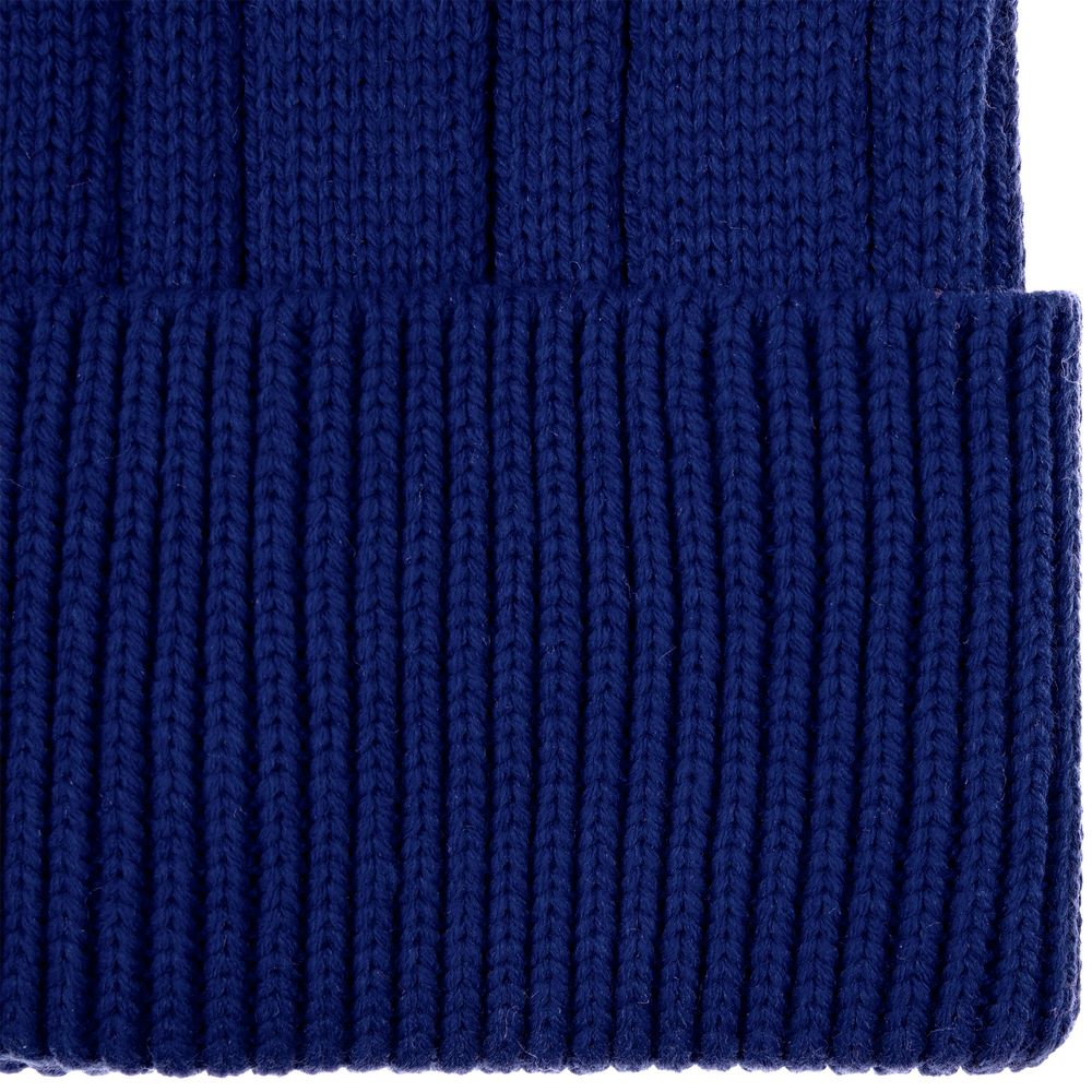 Шапка Knit Beat, темно-синяя — фото 2