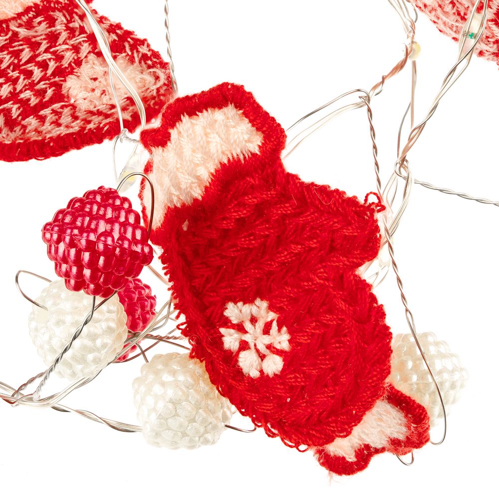 Гирлянда Merry Mittens, красная — фото 2