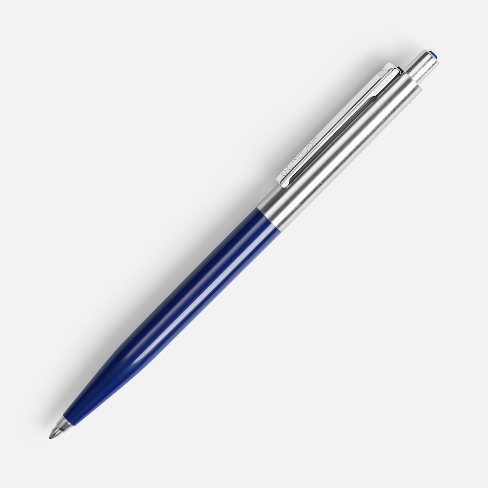 Ручка шариковая Senator Point Metal, ver.2, темно-синяя — фото 5