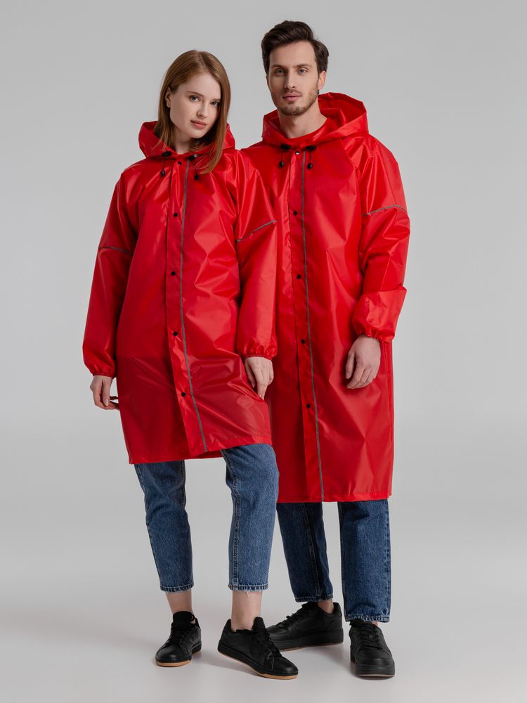 Дождевик со светоотражающими элементами Rainman Blink, красный — фото 9
