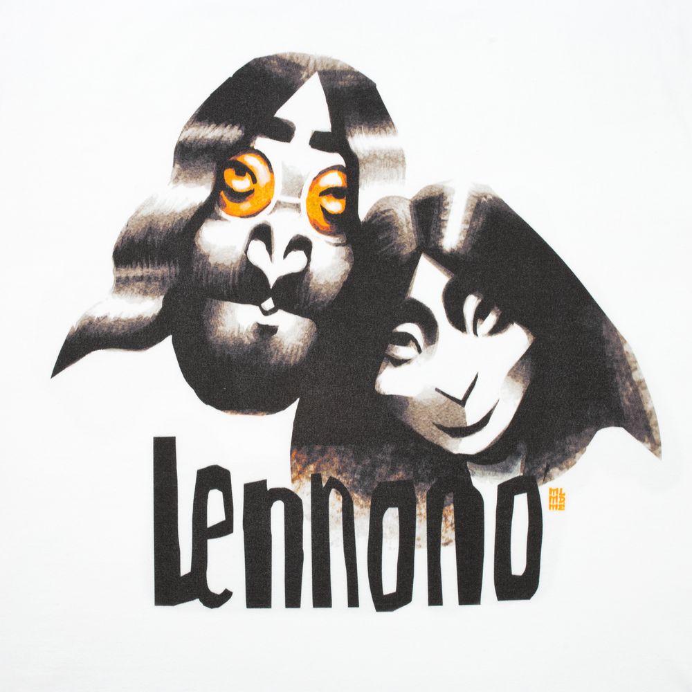 Футболка «Меламед. John Lennon, Yoko Ono», белая — фото 9