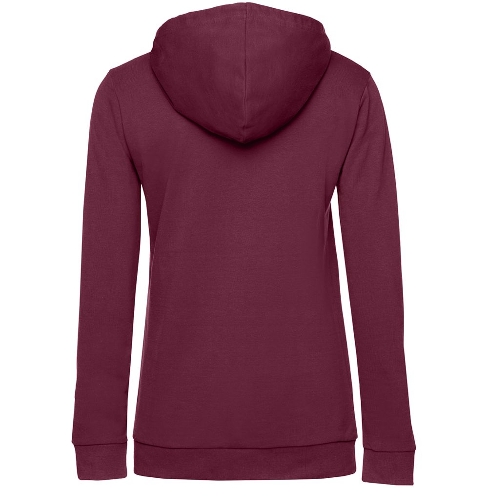 Толстовка с капюшоном женская Hoodie, бордовая — фото 5