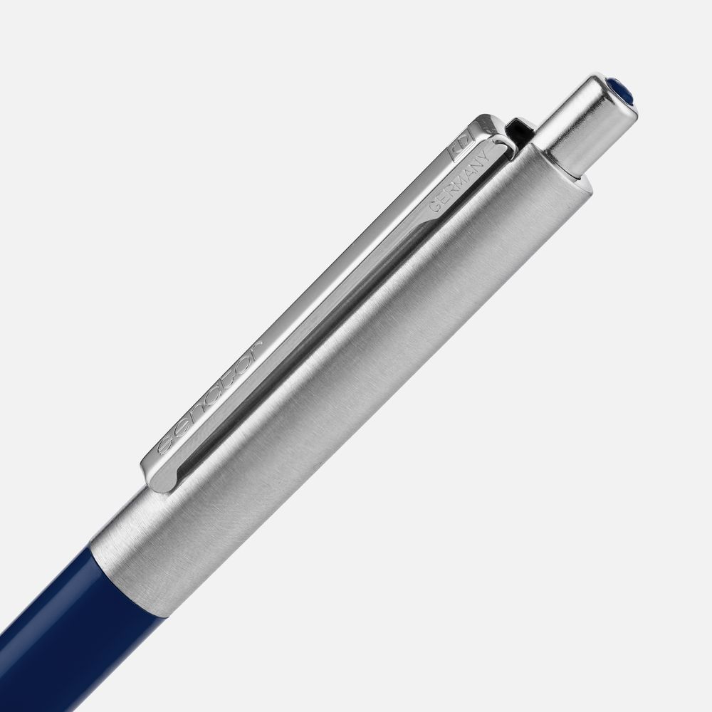 Ручка шариковая Senator Point Metal, ver.2, темно-синяя — фото 2