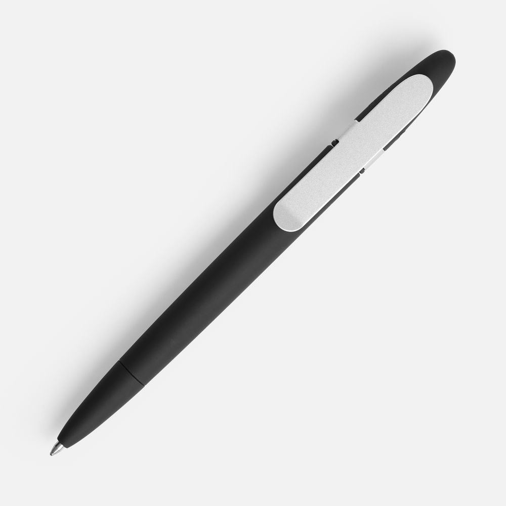 Ручка шариковая Prodir DS5 TSR Metal Clip, черная — фото 3