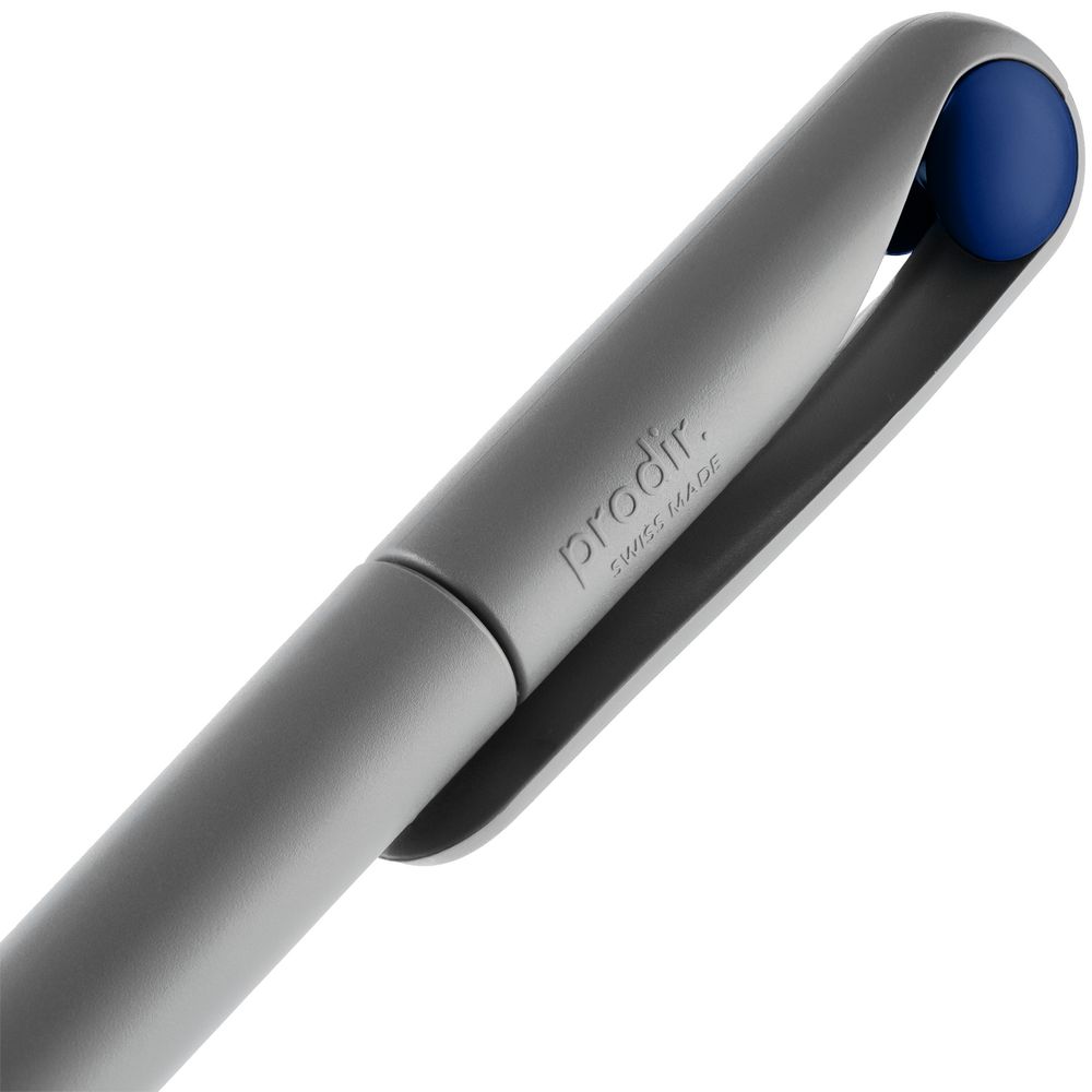 Ручка шариковая Prodir DS1 TMM Dot, серая с синим — фото 2