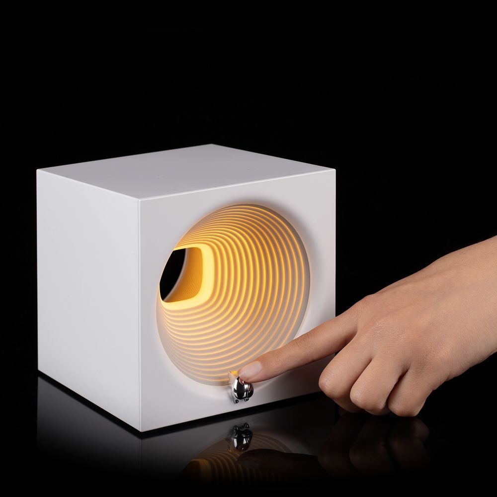 Bluetooth-колонка с подсветкой Volumetric, белая — фото 6