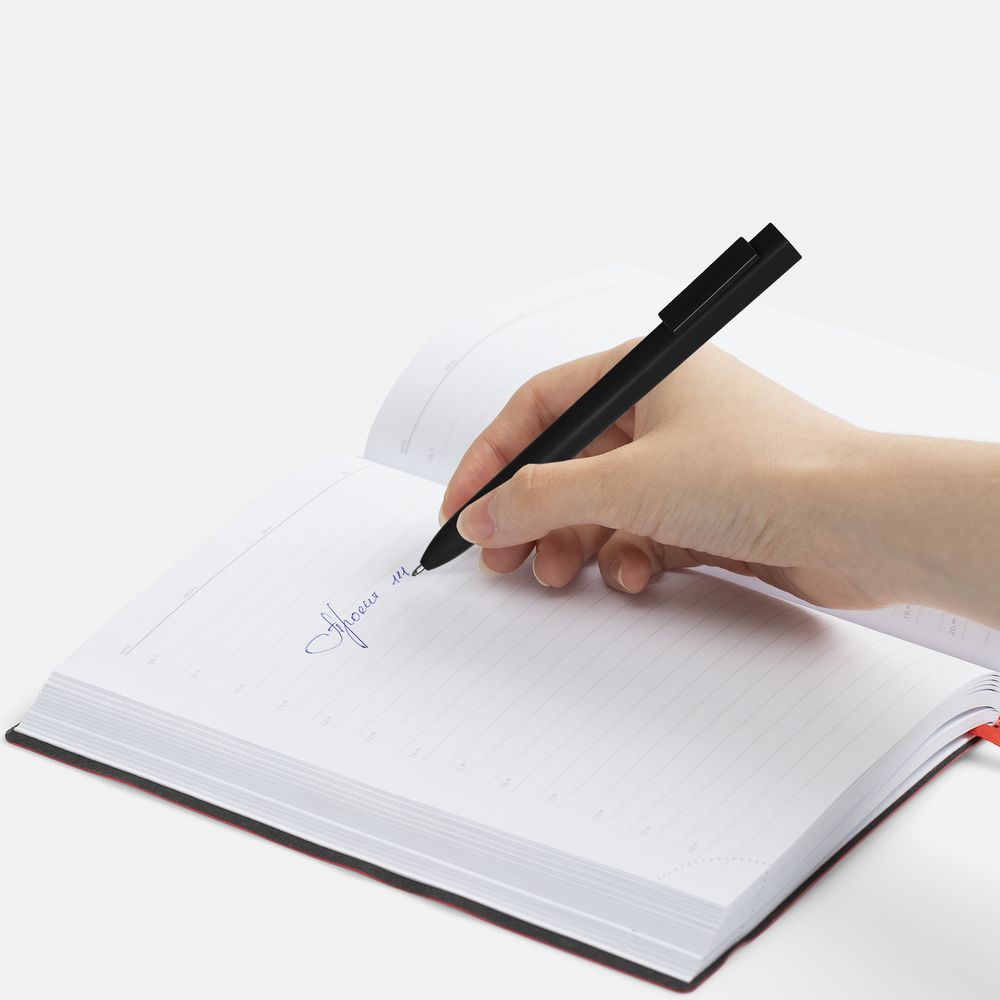 Ручка шариковая Swiper SQ Soft Touch, черная — фото 5