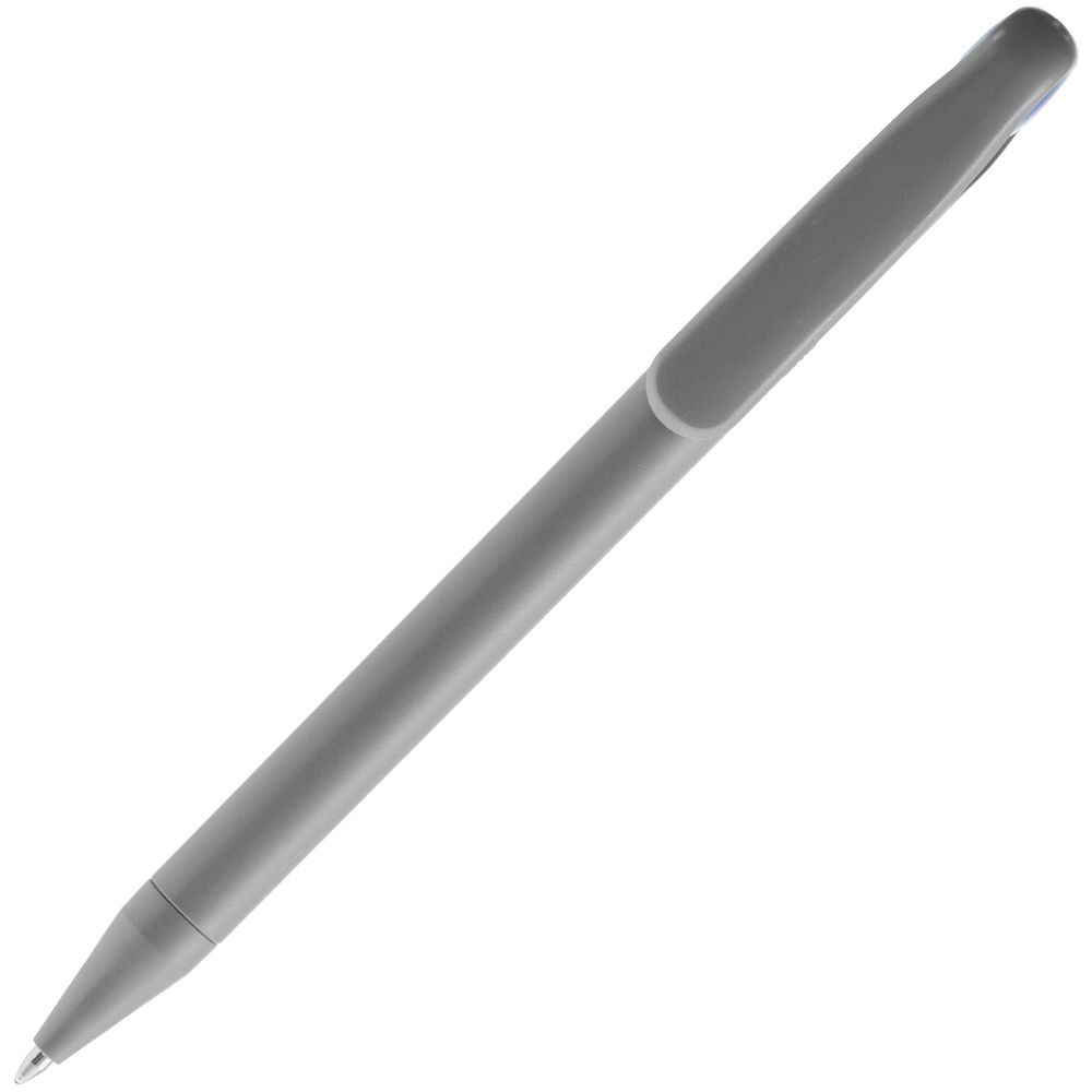 Ручка шариковая Prodir DS1 TMM Dot, серая с синим — фото 5