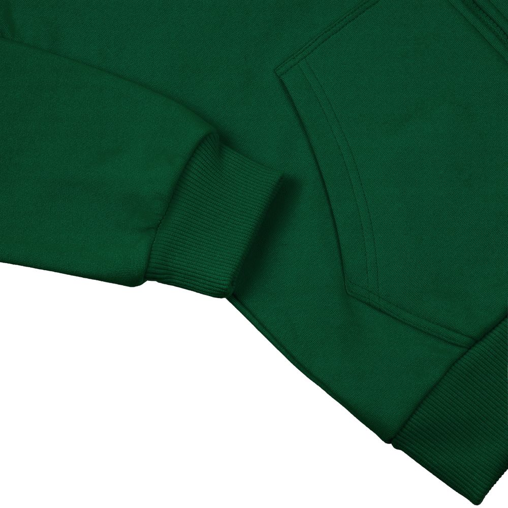 Толстовка на молнии с капюшоном Siverga Heavy 2.0, темно-зеленая — фото 6