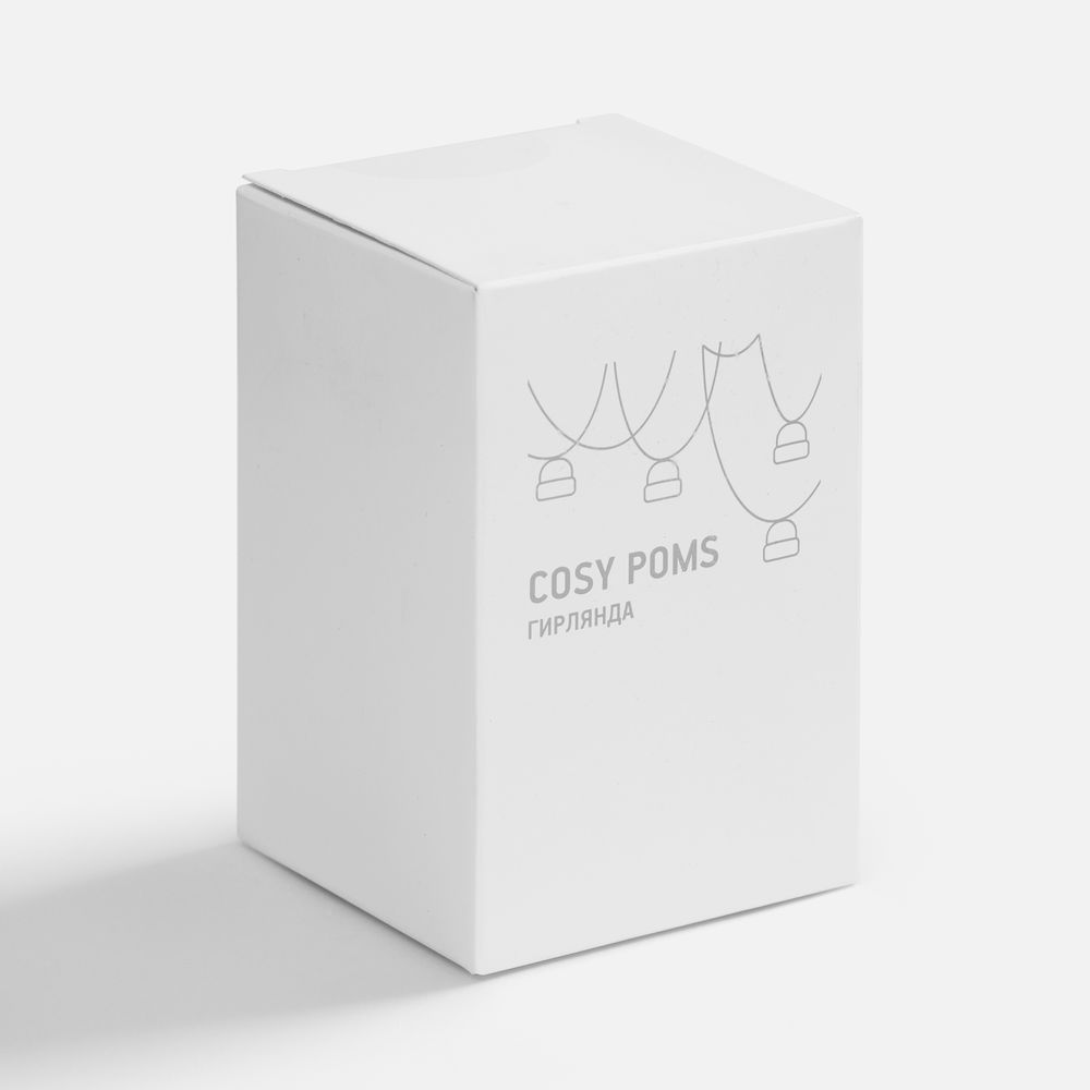 Гирлянда Cosy Poms, белая — фото 7