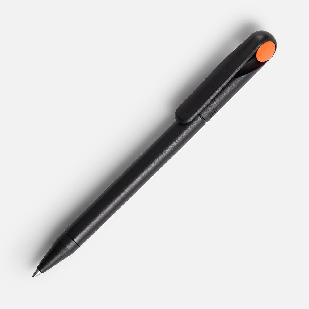 Ручка шариковая Prodir DS1 TMM Dot, черная с оранжевым — фото 7