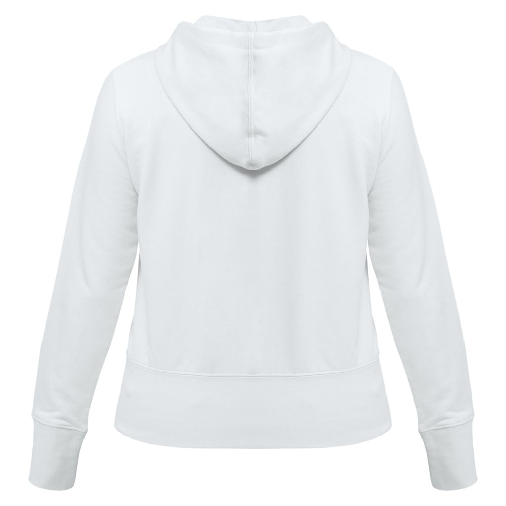 Толстовка женская Hooded Full Zip белая — фото 3
