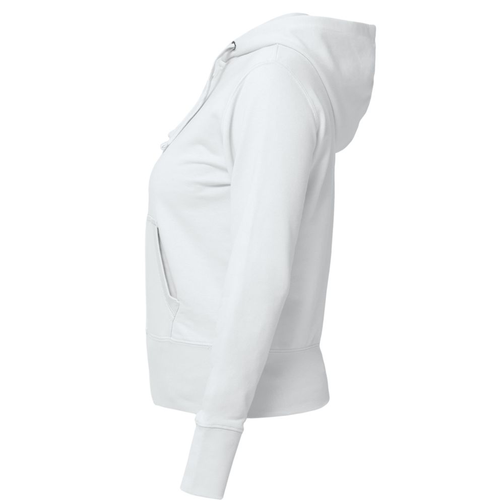 Толстовка женская Hooded Full Zip белая — фото 4
