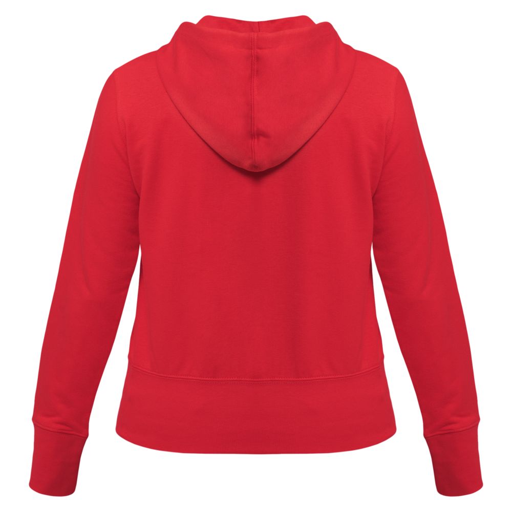 Толстовка женская Hooded Full Zip красная — фото 3