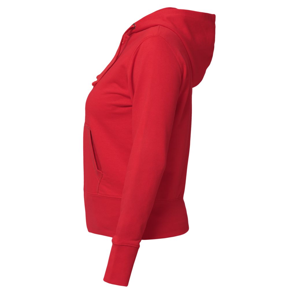 Толстовка женская Hooded Full Zip красная — фото 4