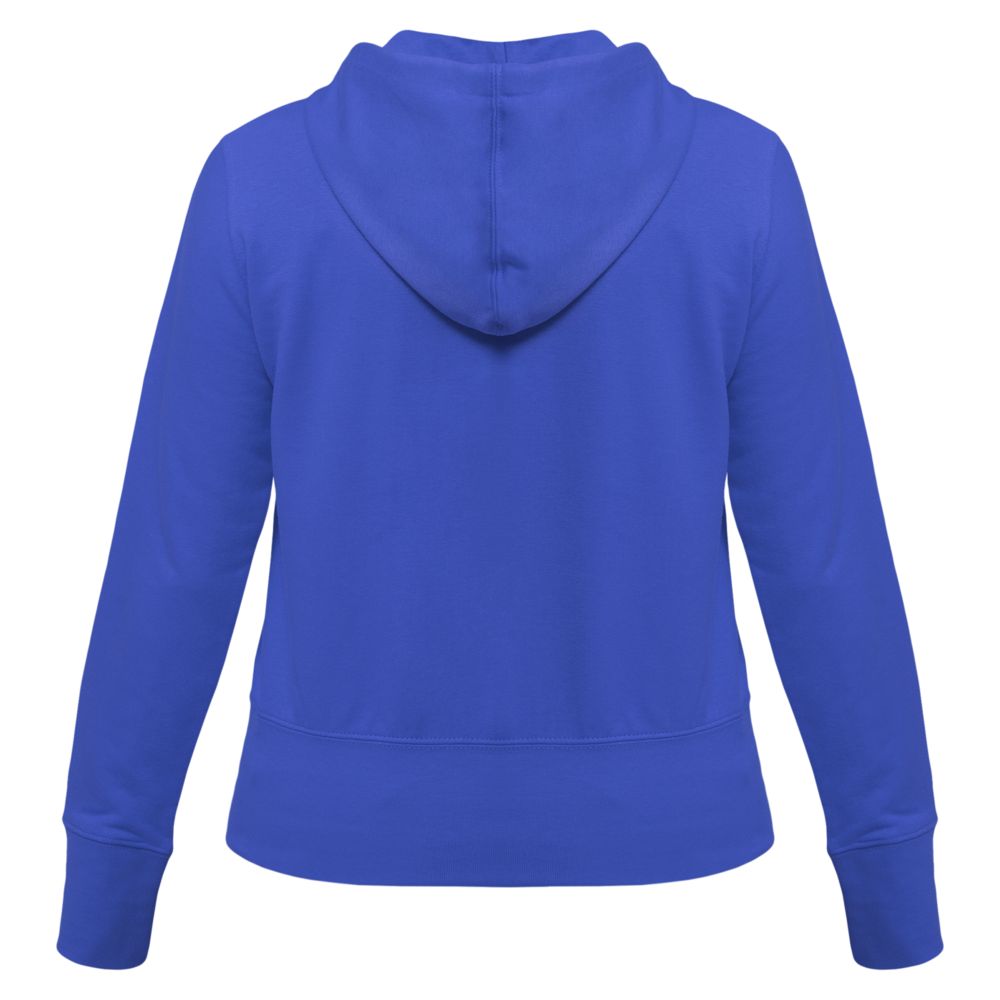 Толстовка женская Hooded Full Zip ярко-синяя — фото 3