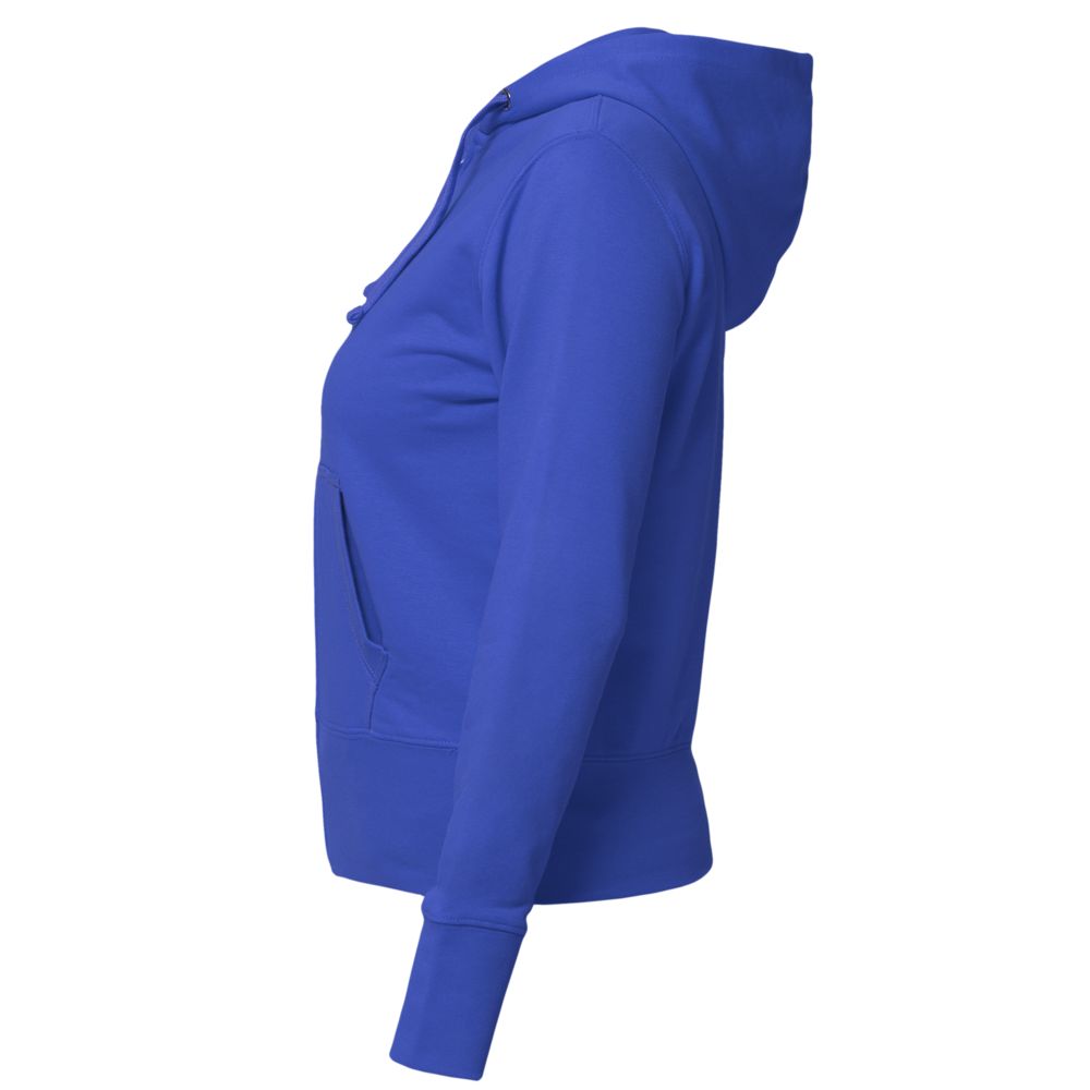 Толстовка женская Hooded Full Zip ярко-синяя — фото 4