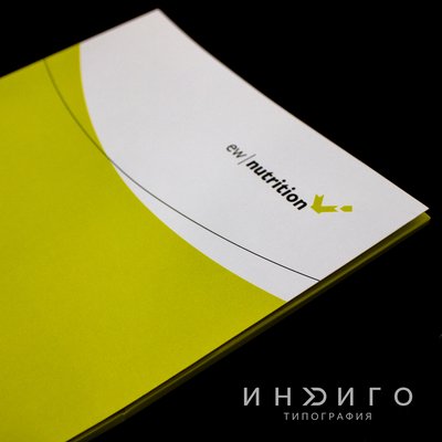 Фирменная папка с тиснением фольгой золото для договоров