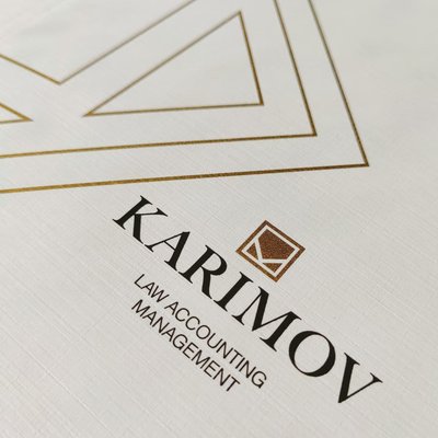 Презентационная папка с прозрачным карманом и логотипом